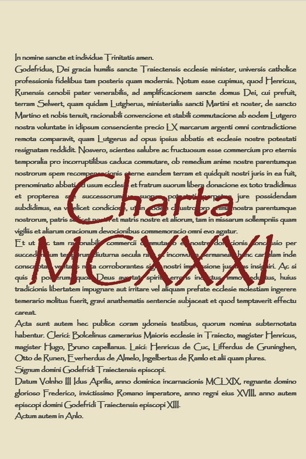 Charta 1131