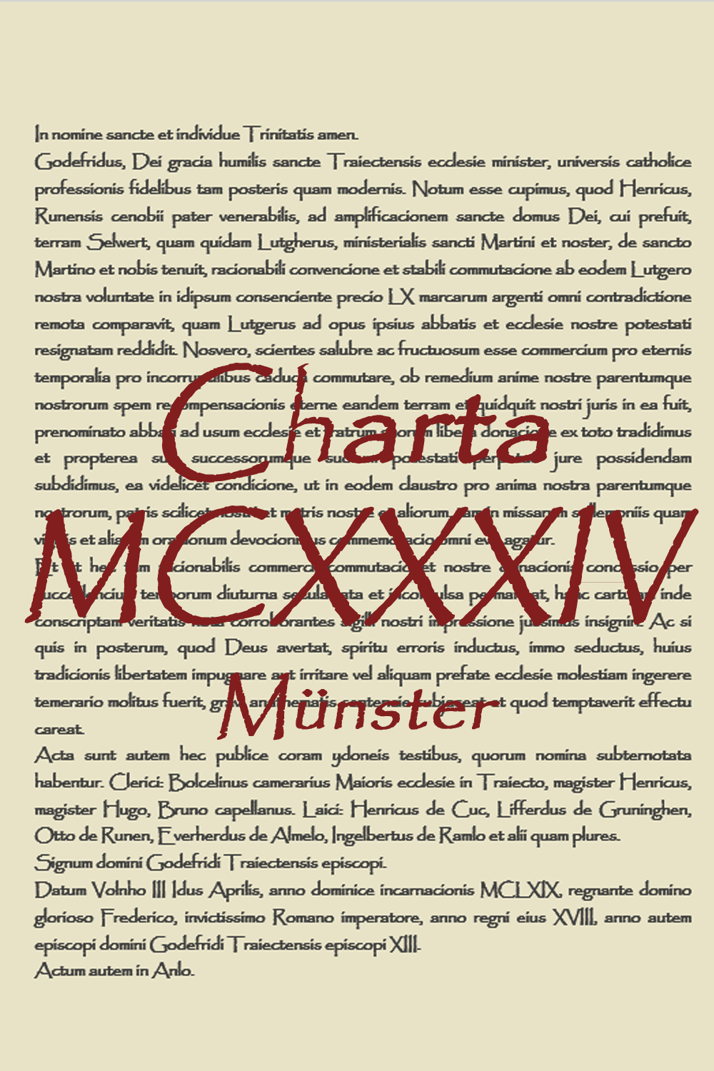 Charta 1134 Münster