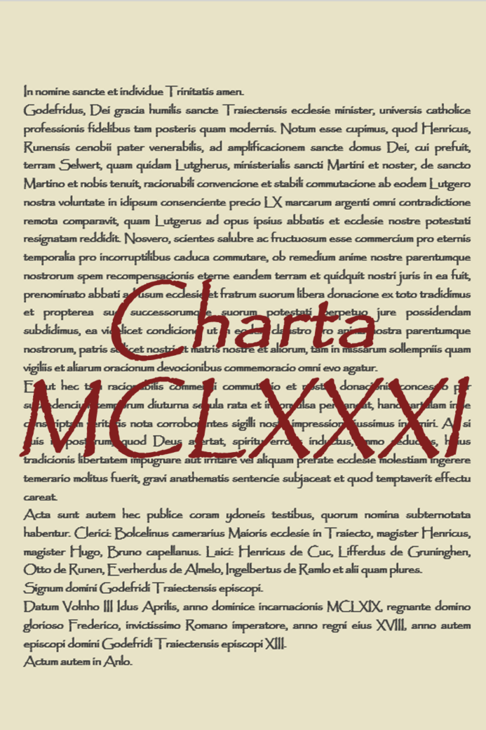 Charta 1181